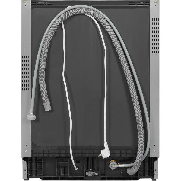 Exquisit EGSP2113-EB-030E Teilintegrierter Geschirrspüler, 60 cm breit, 13 Maßgedecke, 7 Programme, LED Display, Mechanisches Sicherheitsschloss