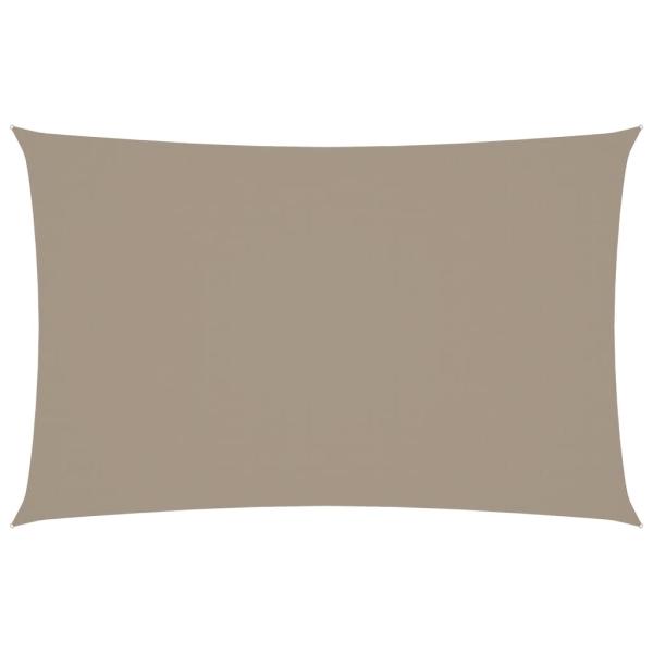 Sonnensegel Oxford-Gewebe Rechteckig 2x5 m Taupe