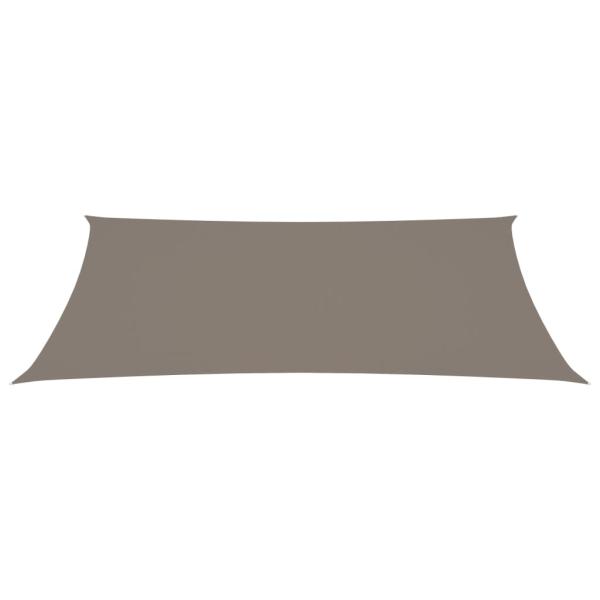 Sonnensegel Oxford-Gewebe Rechteckig 2x5 m Taupe