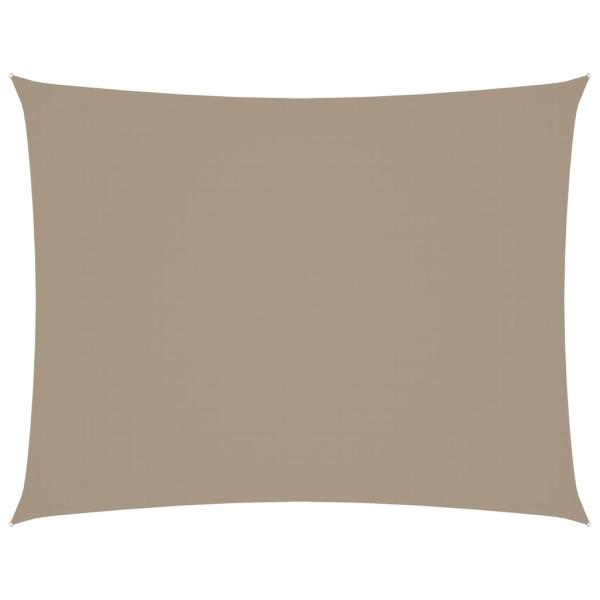 Sonnensegel Oxford-Gewebe Rechteckig 2x3 m Taupe