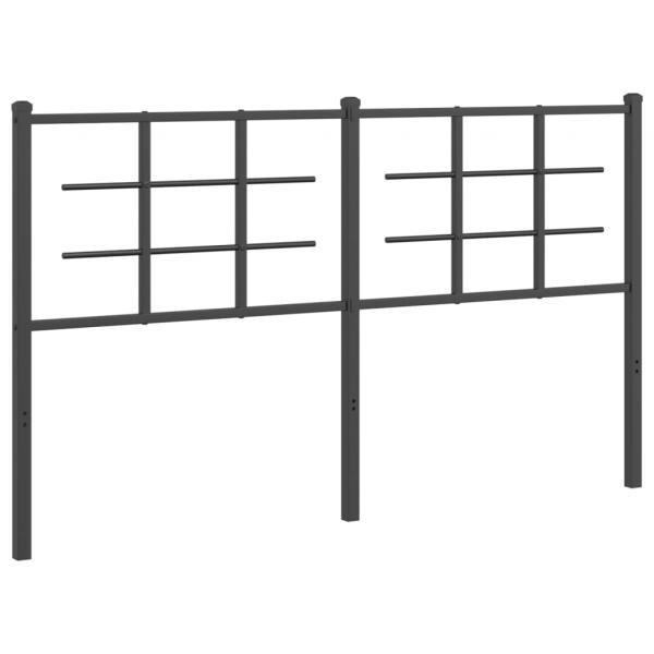 ARDEBO.de - Kopfteil Metall Schwarz 150 cm