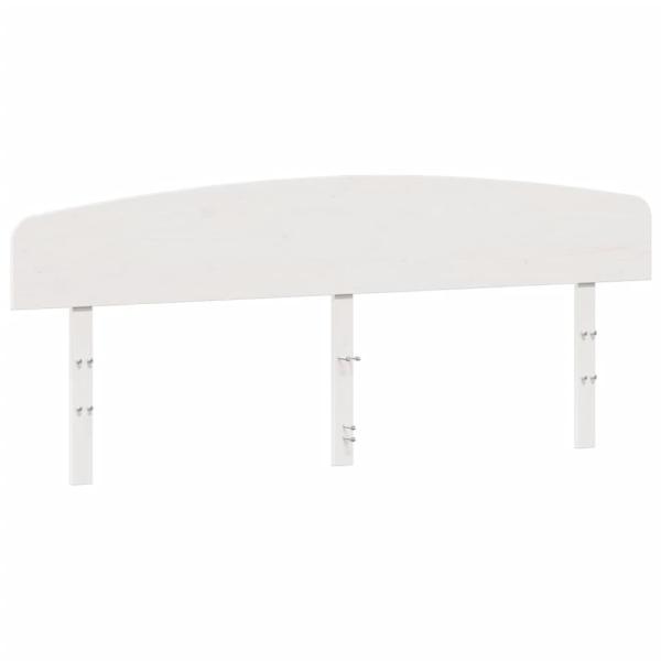 Kopfteil Weiß 180 cm Massivholz Kiefer