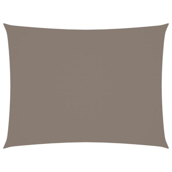 Sonnensegel Oxford-Gewebe Rechteckig 5x7 m Taupe