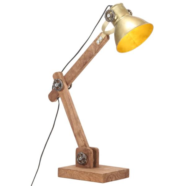 ARDEBO.de - Schreibtischlampe Industriestil Messing Rund 58x18x90 cm E27