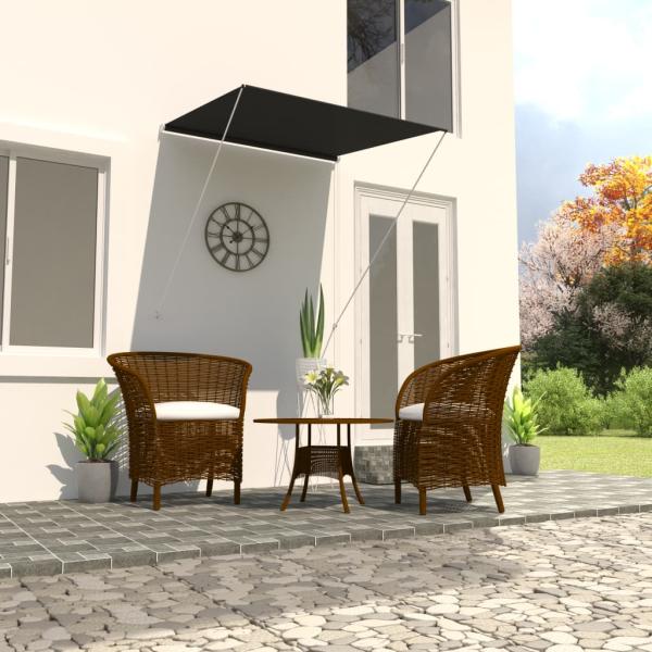 ARDEBO.de - Einziehbare Markise 100×150 cm Anthrazit 