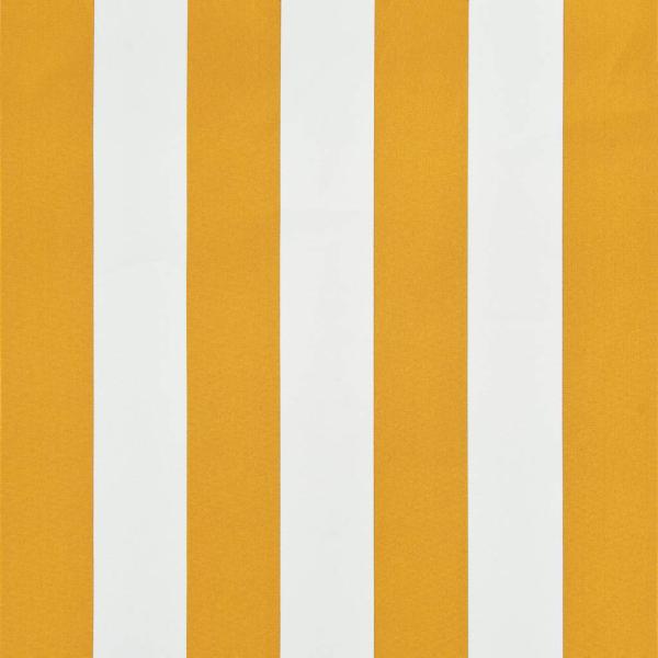 Einziehbare Markise 100×150 cm Gelb und Weiß