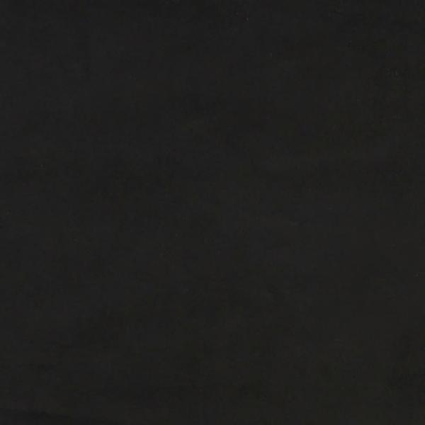 Schlafsofa 2-Sitzer mit 2 Kissen Schwarz Samt