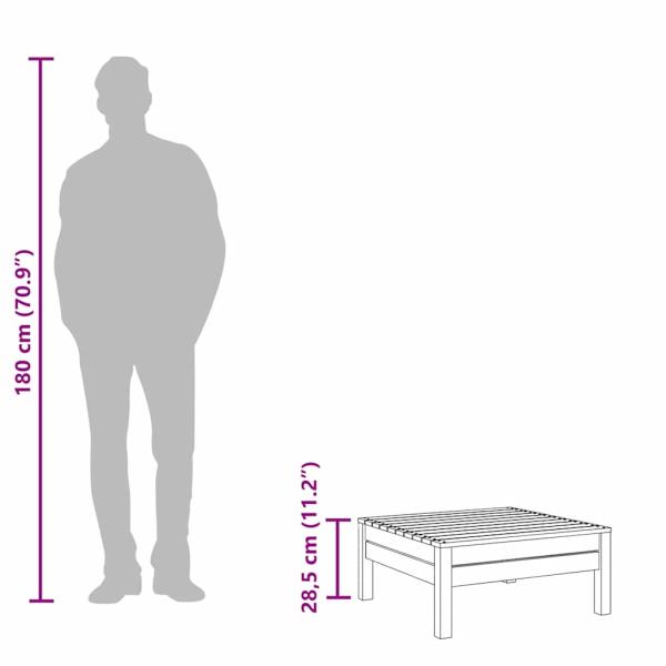 Gartenhocker Kiefernholz Imprägniert