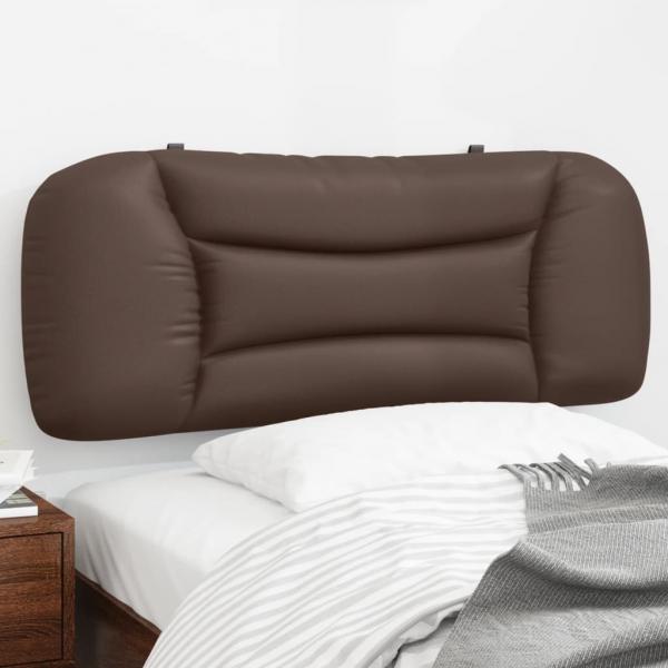 ARDEBO.de - Kopfteil-Kissen Braun 100 cm Kunstleder