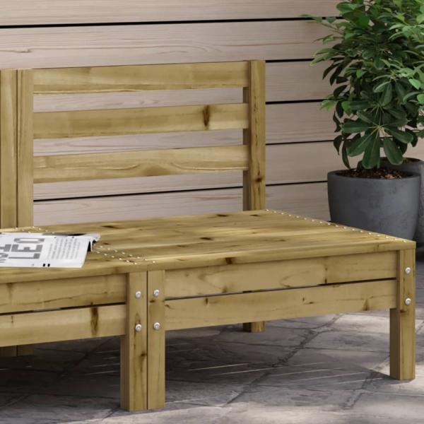 ARDEBO.de - Gartensofa ohne Armlehnen Kiefernholz Imprägniert