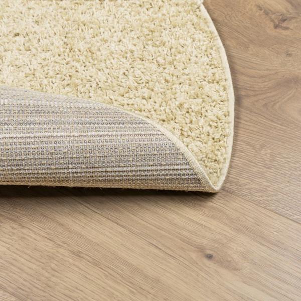 Teppich Shaggy Hochflor Modern Golden Ø 160 cm