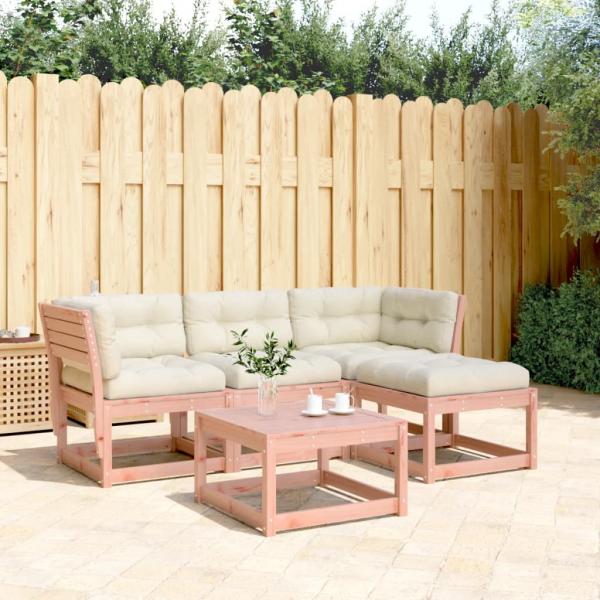 ARDEBO.de - 4-tlg. Garten-Lounge-Set mit Kissen Massivholz Douglasie
