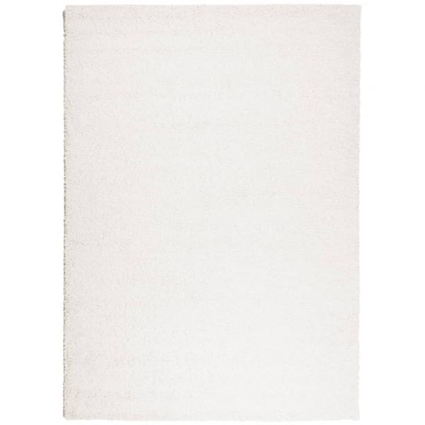 Teppich Shaggy Hochflor Modern Creme 200x280 cm
