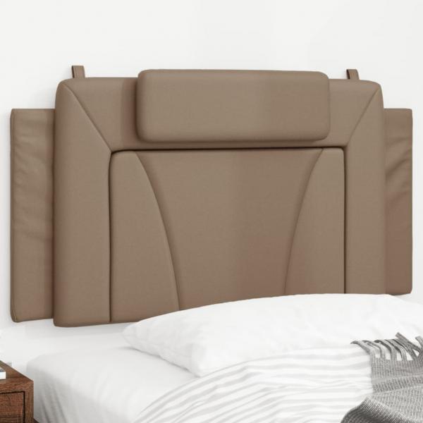 ARDEBO.de - Kopfteil-Kissen Cappuccino-Braun 100 cm Kunstleder