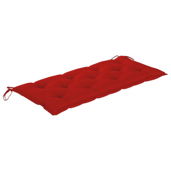 ARDEBO.de - Gartenbank-Auflage Rot 120x50x7 cm Oxford-Gewebe
