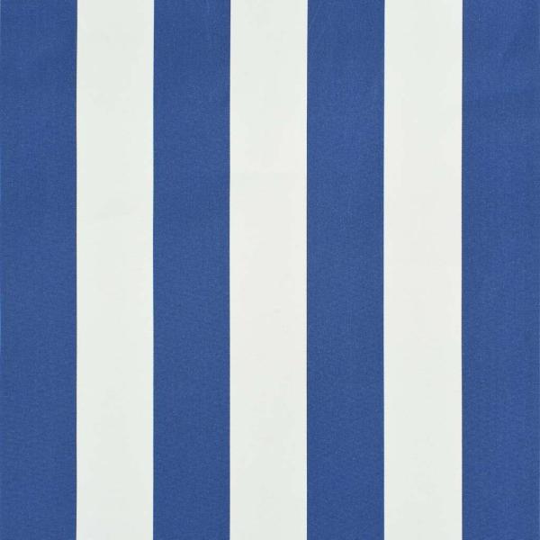 Einziehbare Markise 100×150 cm Blau und Weiß