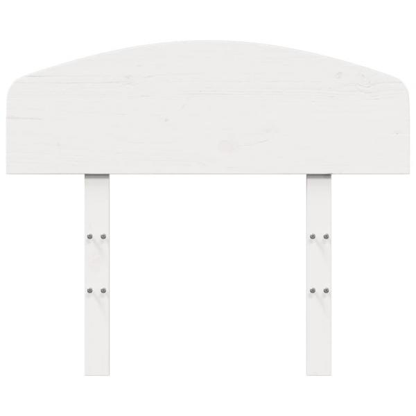 Kopfteil Weiß 100 cm Massivholz Kiefer