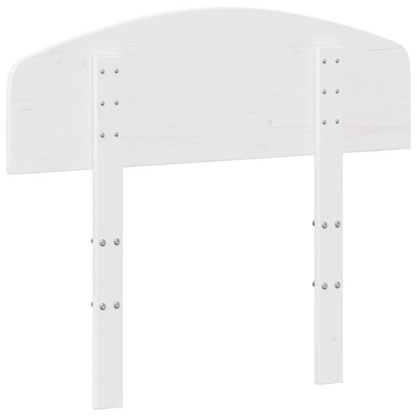 Kopfteil Weiß 100 cm Massivholz Kiefer