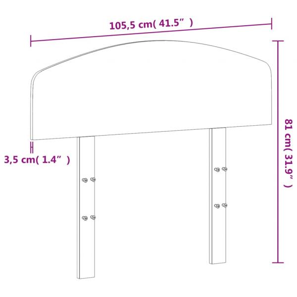 Kopfteil Weiß 100 cm Massivholz Kiefer