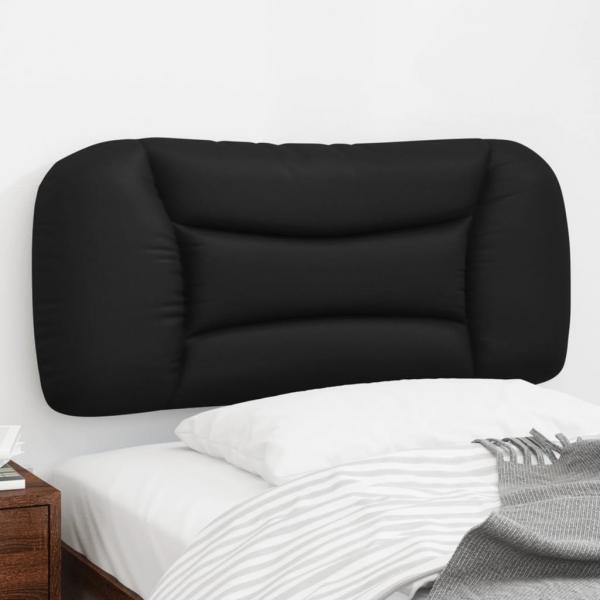 ARDEBO.de - Kopfteil-Kissen Schwarz 90 cm Kunstleder