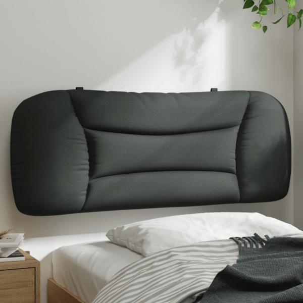 ARDEBO.de - Kopfteil-Kissen Dunkelgrau 100 cm Stoff