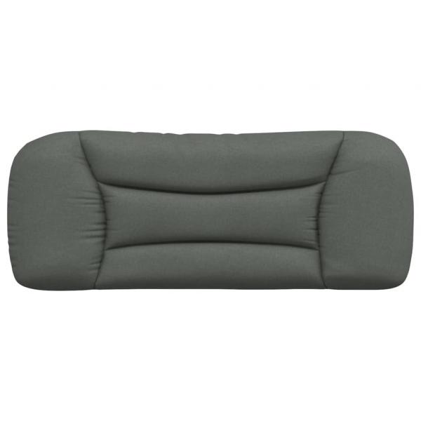 Kopfteil-Kissen Dunkelgrau 100 cm Stoff