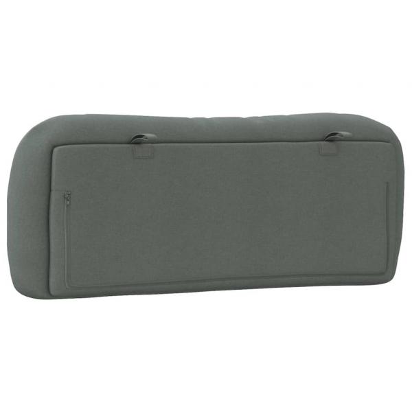 Kopfteil-Kissen Dunkelgrau 100 cm Stoff