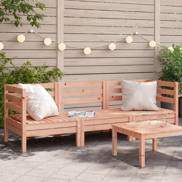 ARDEBO.de - Gartensofa 3-Sitzer Massivholz Douglasie