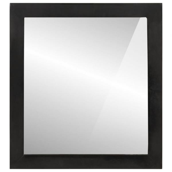 ARDEBO.de - Badspiegel 55x1x60 cm Glas und Massivholz Mango