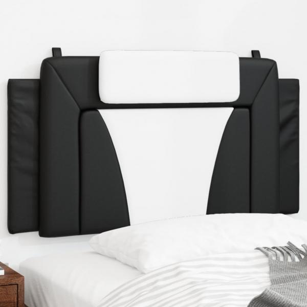 ARDEBO.de - Kopfteil-Kissen Schwarz und Weiß 100 cm Kunstleder
