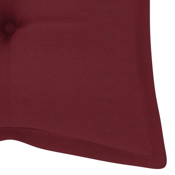 ARDEBO.de - Gartenbank-Auflage Weinrot 120x50x7 cm Oxford-Gewebe