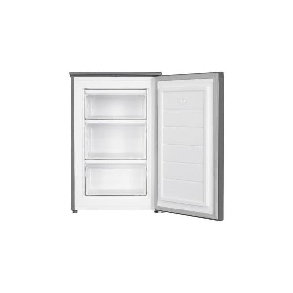 Bomann GS 7253 Stand Gefrierschrank, 55 cm breit, 87 L, 3 Gefrierschubladen, Edelstahloptik (772539)