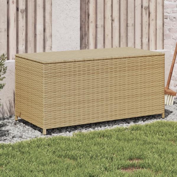 ARDEBO.de - Gartentruhe Beige 190L Poly Rattan