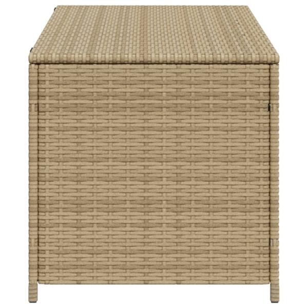Gartentruhe Beige 190L Poly Rattan
