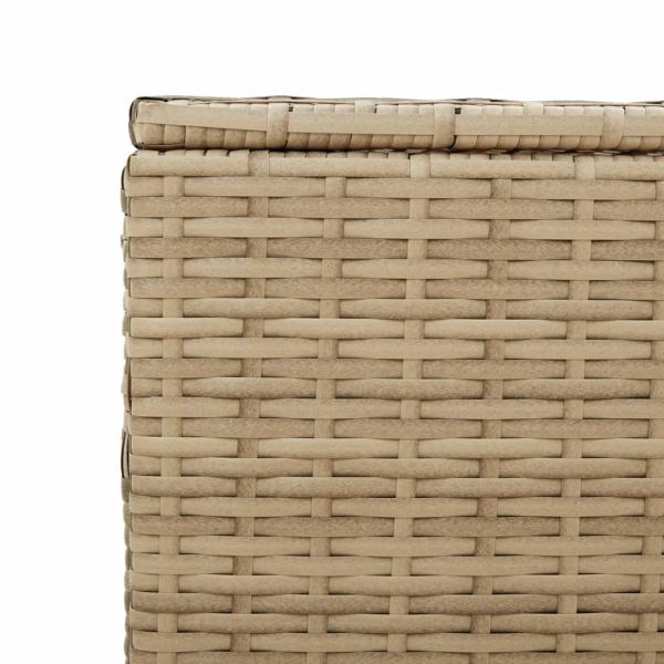 ARDEBO.de - Gartentruhe Beige 984L Poly Rattan
