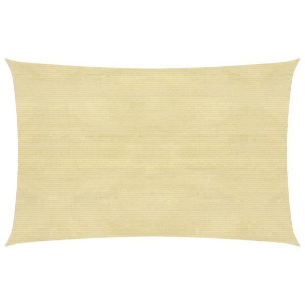 ARDEBO.de - Sonnensegel 160 g/m² Beige 5x8 m HDPE