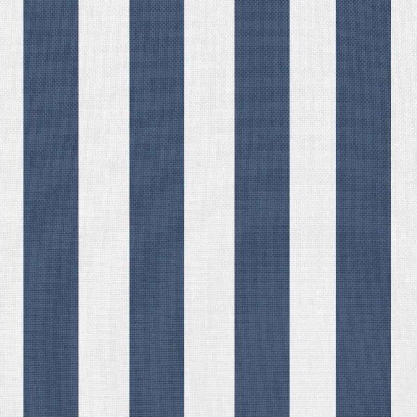 Gartenkissen 4 Stk. Streifenmuster 45 x 45 cm Marineblau
