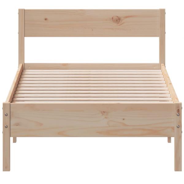 Massivholzbett ohne Matratze 100x200 cm Kiefernholz