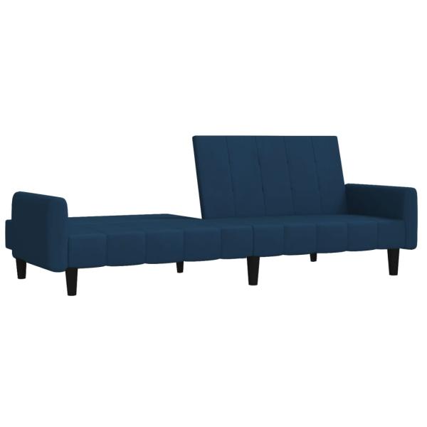 ARDEBO.de - Schlafsofa 2-Sitzer Blau Samt