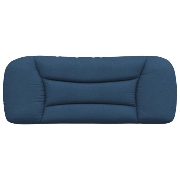 Kopfteil-Kissen Blau 100 cm Stoff