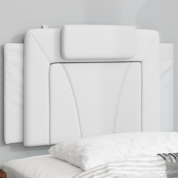 ARDEBO.de - Kopfteil-Kissen Weiß 80 cm Kunstleder