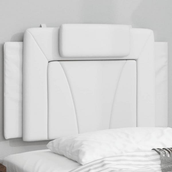 ARDEBO.de - Kopfteil-Kissen Weiß 90 cm Kunstleder