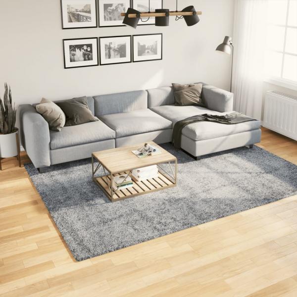 ARDEBO.de - Teppich Shaggy Hochflor Modern Blau 200x280 cm