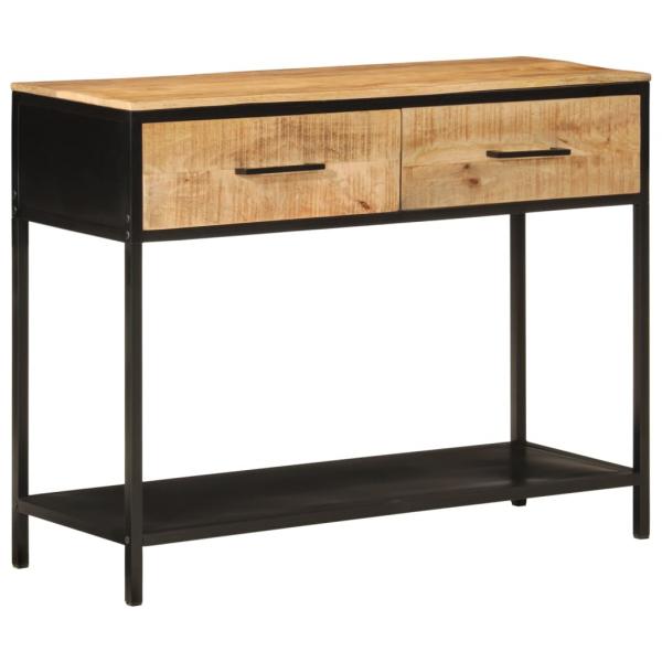ARDEBO.de - Konsolentisch 100x35x76 cm Massivholz Mango und Eisen
