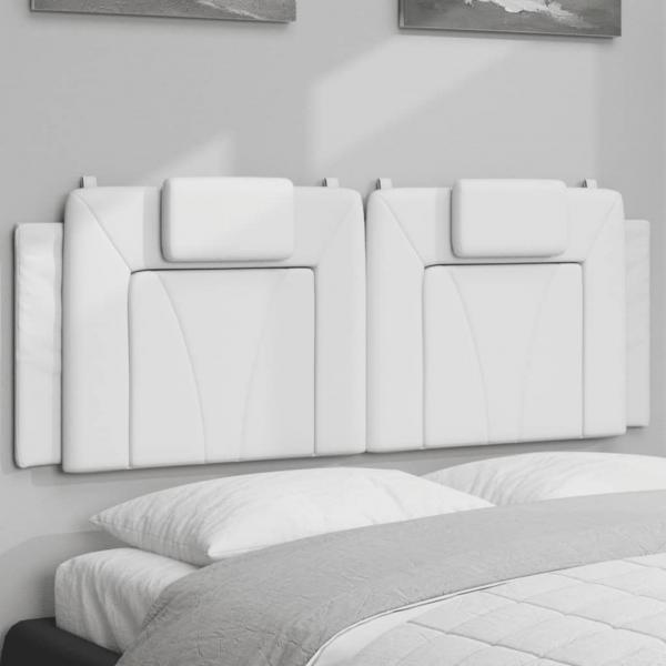 ARDEBO.de - Kopfteil-Kissen Weiß 120 cm Kunstleder