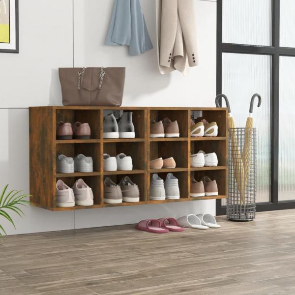 ARDEBO.de - Schuhregale 2 Stk. Räuchereiche 52,5x30x50 cm