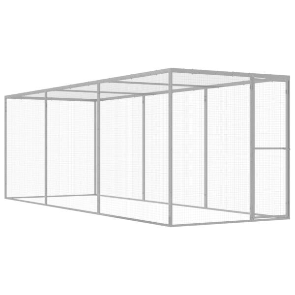 ARDEBO.de - Katzenkäfig 4,5x1,5x1,5 m Verzinkter Stahl