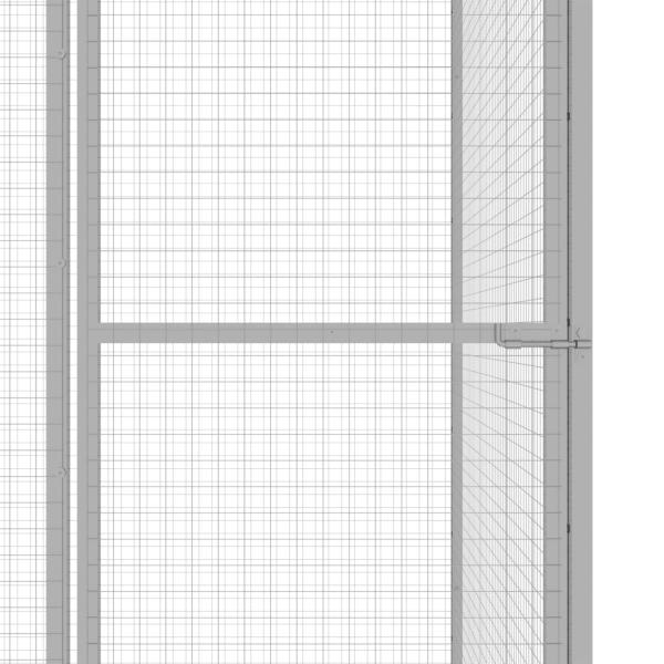Katzenkäfig 4,5x1,5x1,5 m Verzinkter Stahl
