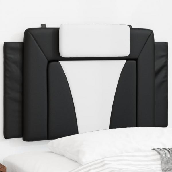 ARDEBO.de - Kopfteil-Kissen Schwarz und Weiß 90 cm Kunstleder