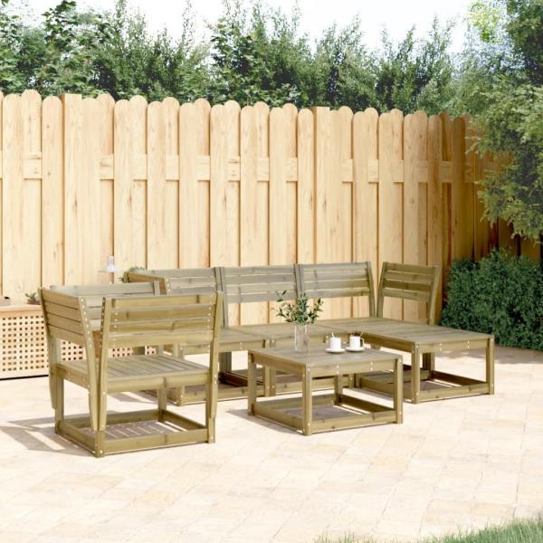 ARDEBO.de - 5-tlg. Garten-Lounge-Set Kiefernholz Imprägniert